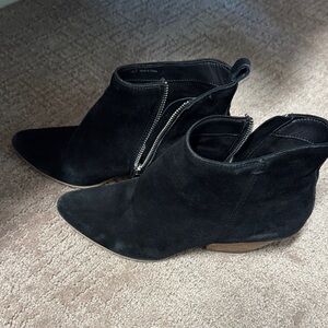 Dolce Vita Black Suede Ankle Booties